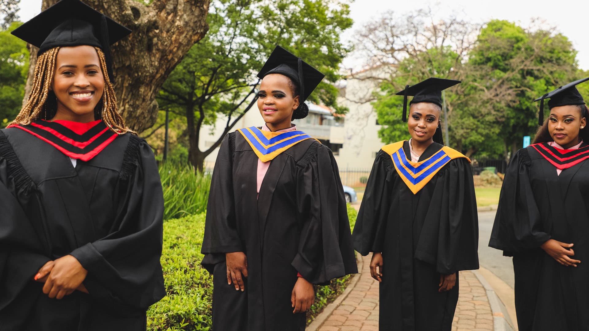 Graduates celebrating completion of their studies
